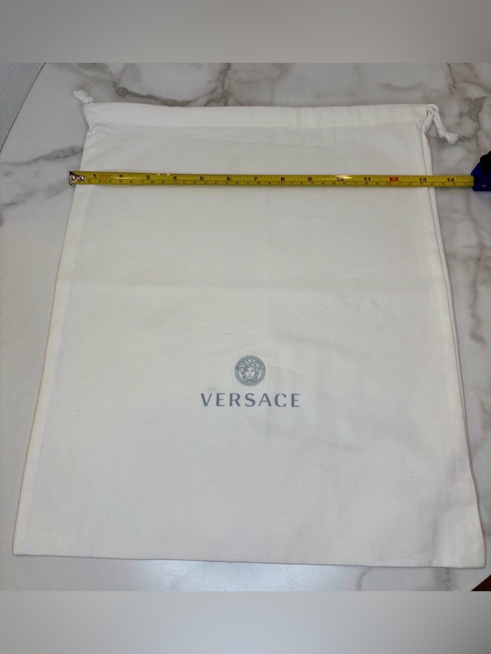 Versace drawstring dust bag 13 x 16”